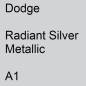 Preview: Dodge, Radiant Silver Metallic, A1.